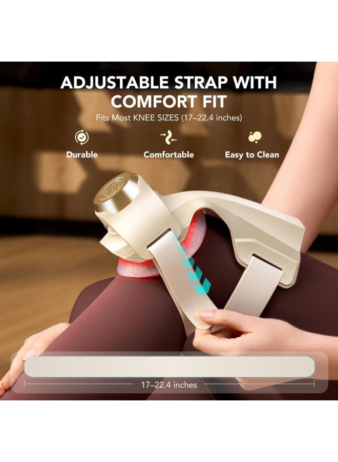 SKG Knee Massager with Heat for Pain Relief with Vibration for Joint Comfort, Cordless Heated Knee Brace with 5 Massage Modes and 3 Heating Levels, Gift for Women Men Mom Dad, WS500 - Image 5
