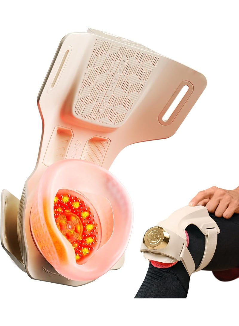 SKG Knee Massager with Heat for Pain Relief with Vibration for Joint Comfort, Cordless Heated Knee Brace with 5 Massage Modes and 3 Heating Levels, Gift for Women Men Mom Dad, WS500 - Image 2