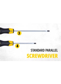 Stanley STANLEY STHT65242 6-Piece Cushion Grip Screwdriver Set for Home, DIY, Professional & Industrial Use Ideal for Carpentry, Construction, Mechanical, Electrical & Plumbing Tasks, YELLOW & BLACK  - Image 4