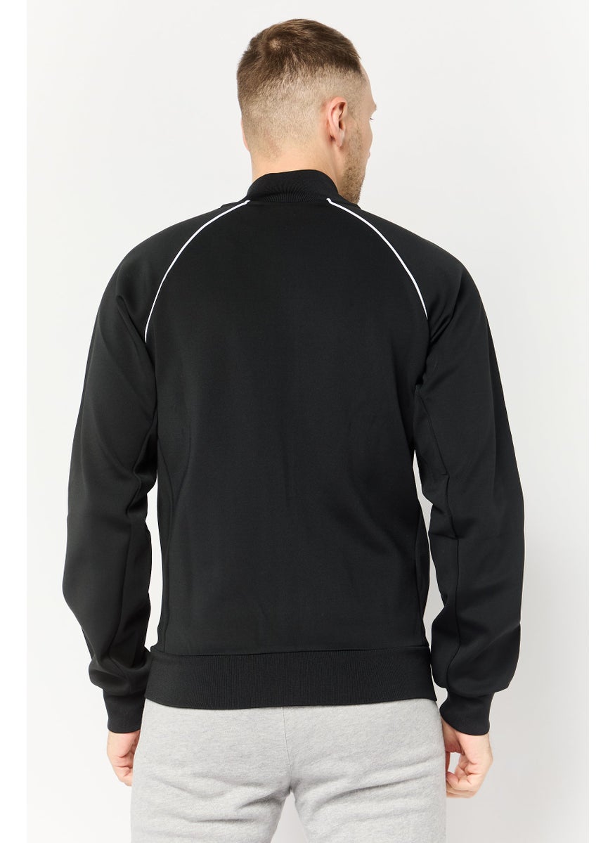 adidas Originals Men Sportswear Fit Long Sleeves Outdoor Jacket, Black  - Image 4
