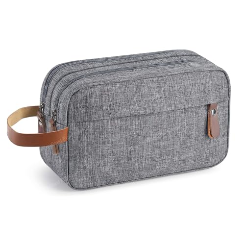 FunBlast Toiletry Bag for Men & Women - Travel Pouch for Toiletries Shaving Kit & Cosmetics, Water Resistance Pouch for Travel Accessories, Organizer Travel Pouch for Make Up (Grey) - Image 1