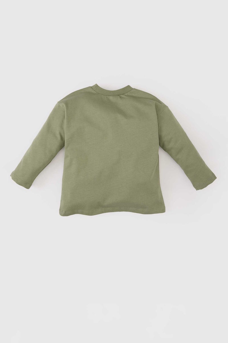 DeFacto Baby Boy Regular Fit Crew Neck Animal Patterned T-Shirt - Image 2