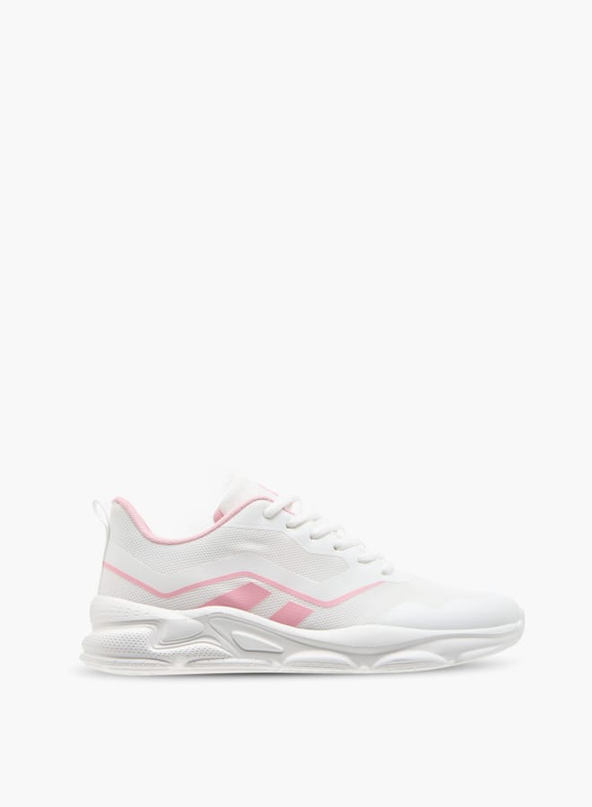 Oaklan by Shoexpress Women Textured Lace-Up Sports Shoes with Pull Tabs - Image 3