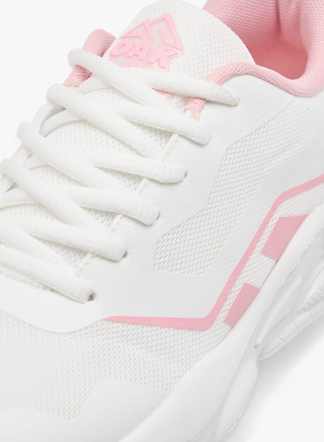 Oaklan by Shoexpress Women Textured Lace-Up Sports Shoes with Pull Tabs - Image 4