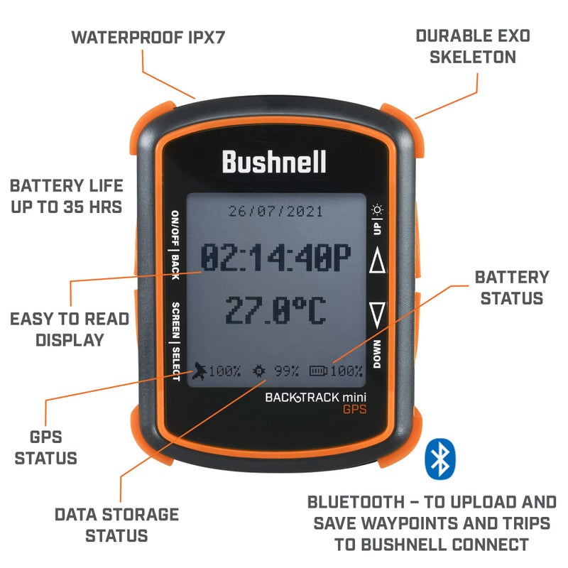 Bushnell Bushnell BackTrack Mini GPS Navigation, Portable Waterproof GPS for Hiking Hunting and Backpacking  - Image 3
