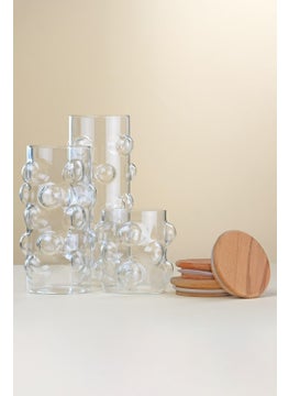 Glore 3-Piece Glass Bubble Spice Jar Set 8X10-18-22CM  - Image 3