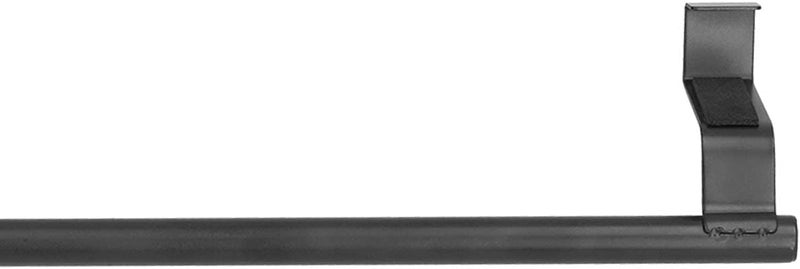 2Pcs Black Stainless Steel Towel Rack 23CM, Punch Free Nail Free Hangable Door Mounted - Space Saving, Rust for Home Bathroom Kitchen (36CM) - Image 3