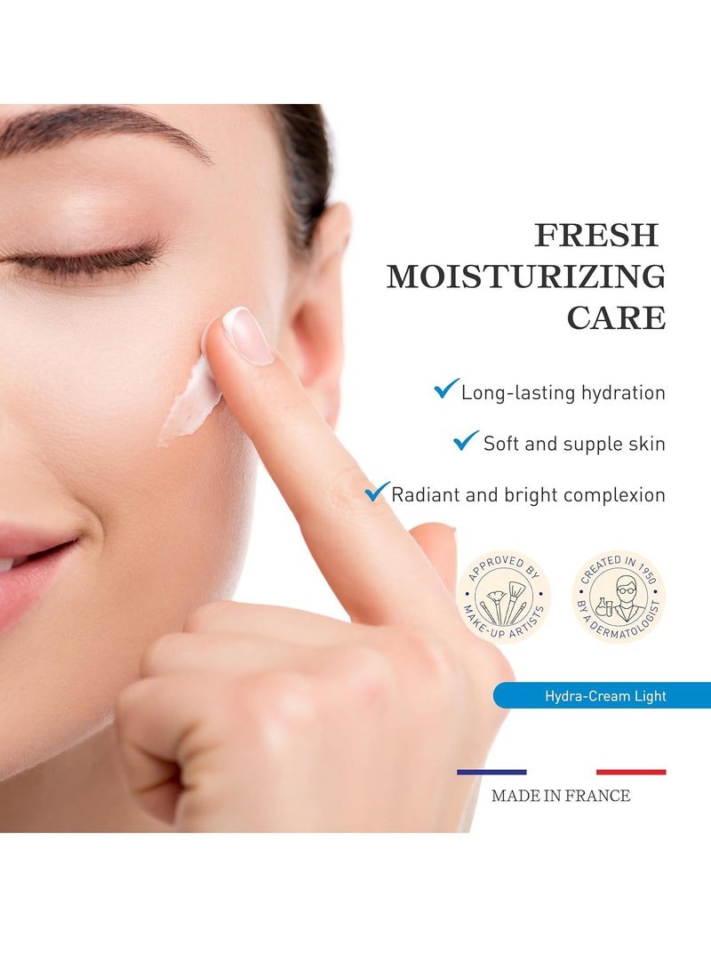 Embryolisse Hydra-Cream Light Moisturizer, Refreshing Gel Cream with Hyaluronic Acid & White Water Lily Extract, for Normal to Combination Skin, 1.35 Fl Oz