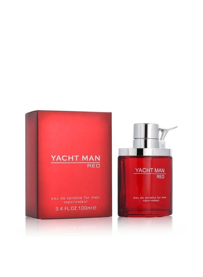 يخت مان عطر تواليت ياكت مان أحمر 100ملليلتر - Image 1
