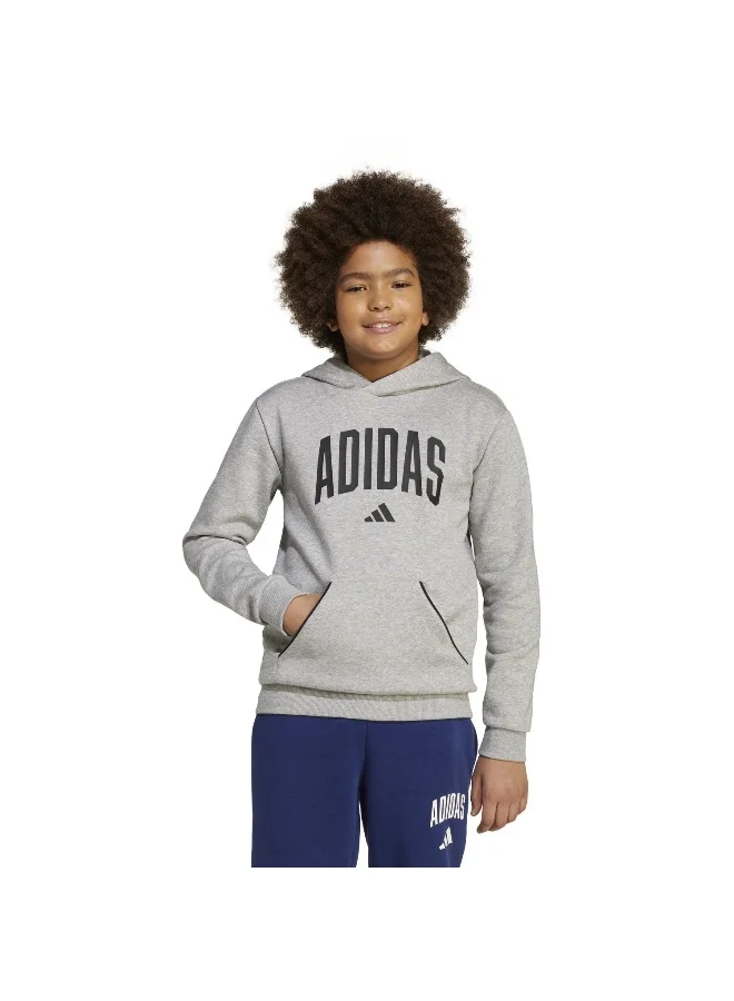 adidas J Clgt Oh Fl Hd Grey Training Sweatshirts For Junior 7-8Y