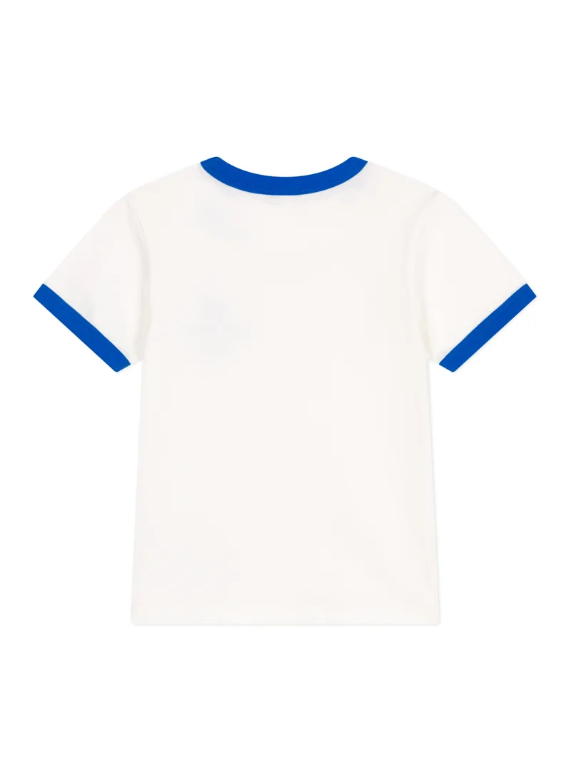 بيتي باتو Children's printed short-sleeved cotton T-shirt