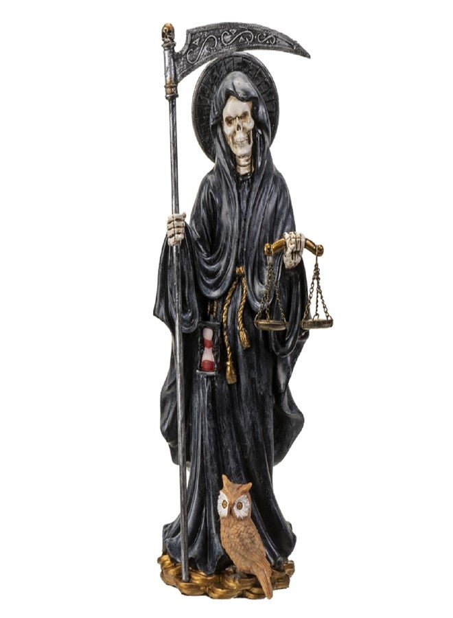 Pacific Giftware Pacific Trading Santa Muerte Black Gown Figurine Death 10 Inch - Image 1