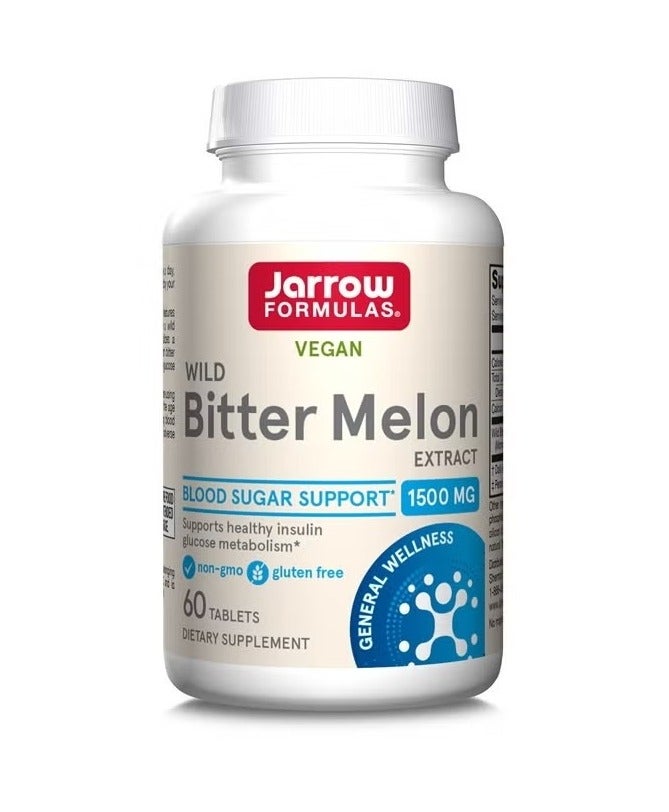 jarrow formulas Vegan Wild Bitter Melon Extract 1500 mg 60 Tablets (750 mg per Tablet) - Image 1