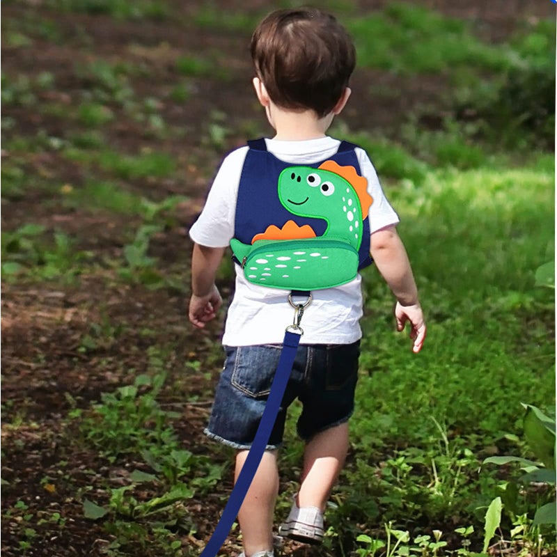 accmor Toddler Harness Leash with Anti Lost Wrist Link, Accmor Cute Dinosaur Kids Harness Children Leash for Outdoor Travel, Adorable Baby Anti Lost Leash Walking Wristband Assistant Strap Keep Babies Close - Image 4