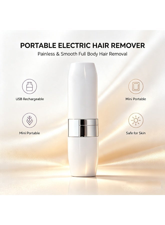 Portable electric hair removal device for face, lips, underarms, limbs, and the entire body – painless hair removal. - Image 1