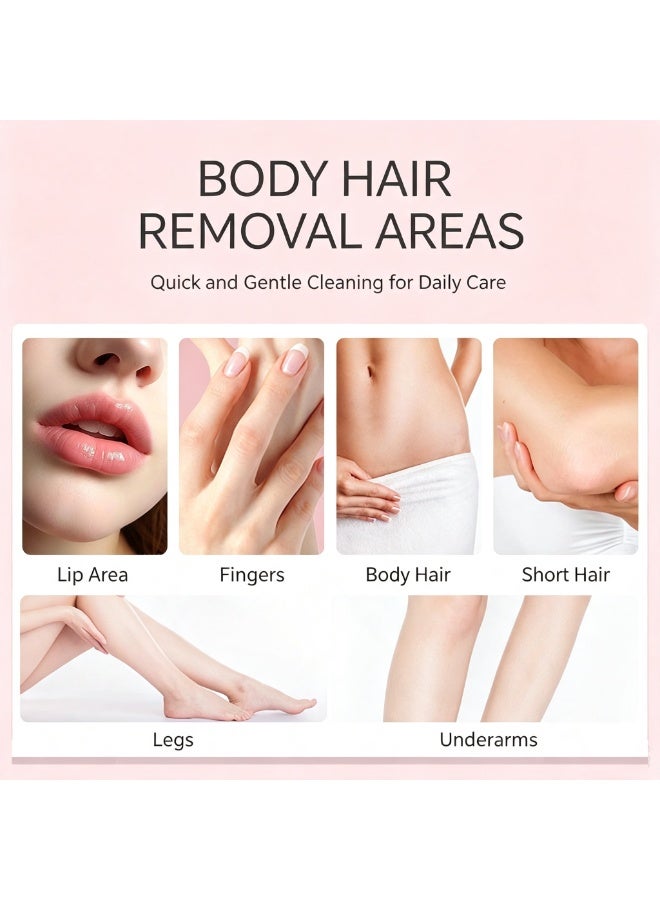 Portable electric hair removal device for face, lips, underarms, limbs, and the entire body – painless hair removal. - Image 2