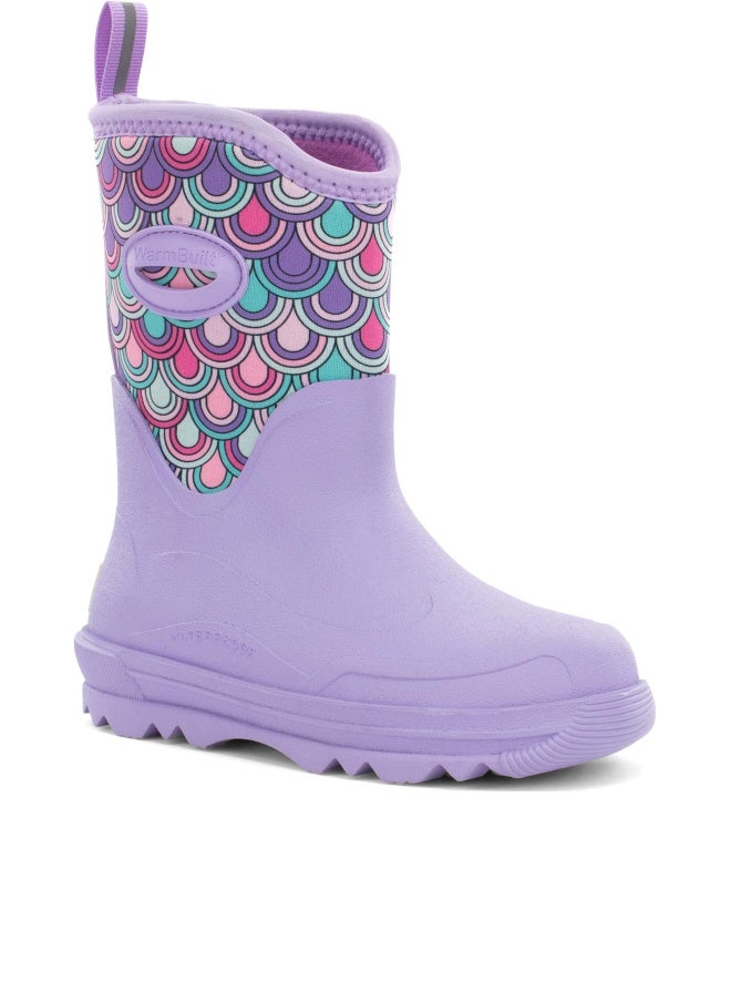 Western Chief Kids Traverse Neoprene Cold Weather Boots â€“ Waterproof, Insulated, Warm, and Comfortable Winter Boots for Girls & Boys, Lilac, 3 - Image 1