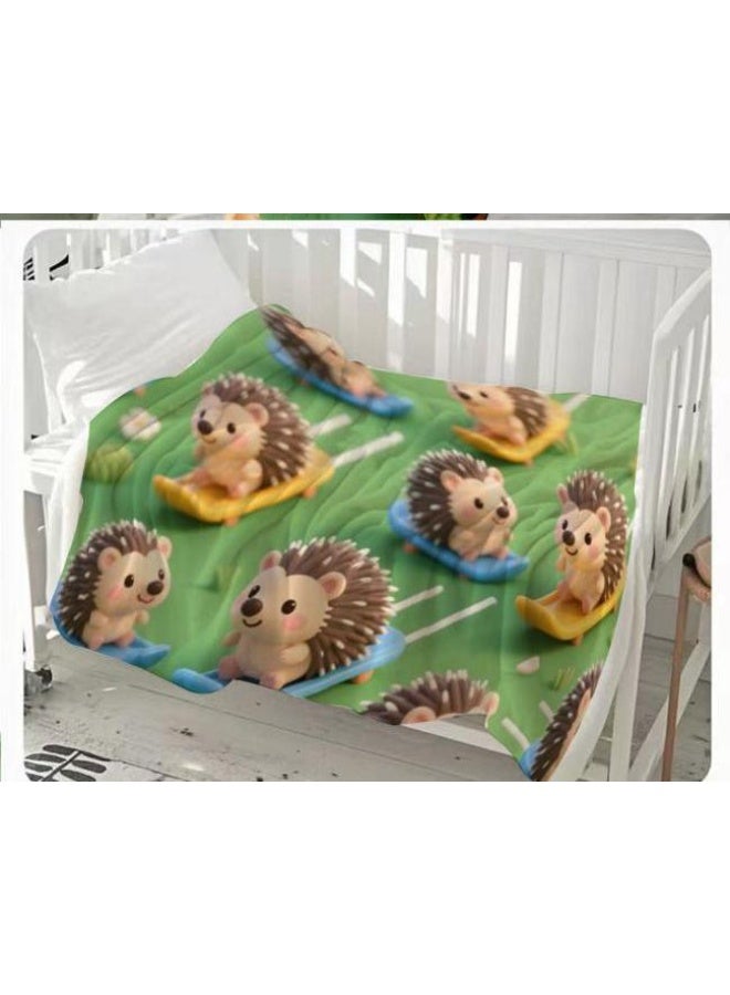 general Children's or student cartoon flannel thin blanket (warm and comfortable, suitable for sleep, games) 100cm*150cm - 254 - Image 3