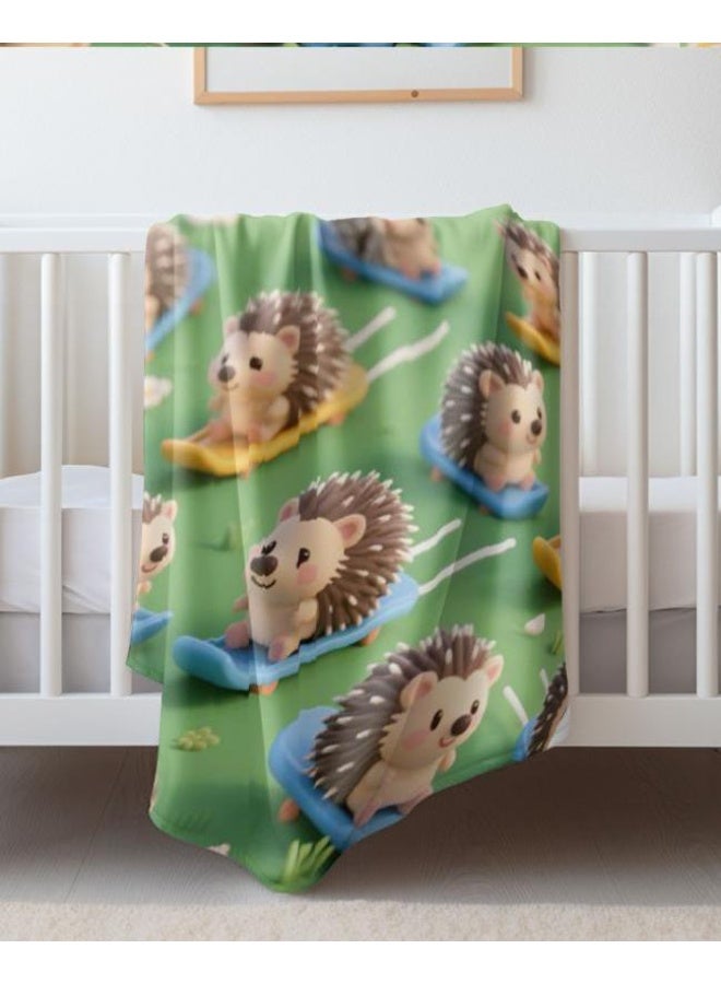 general Children's or student cartoon flannel thin blanket (warm and comfortable, suitable for sleep, games) 100cm*150cm - 254 - Image 1