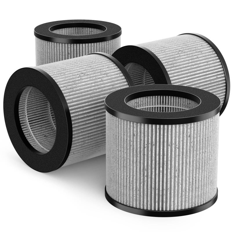 FMDZFL 2801 Air Filter Replacement Bundle Compatible with Bissell MyAir Personal Purifier Models  2780A 2780P 2780B 27809 3329 Pack of 4
