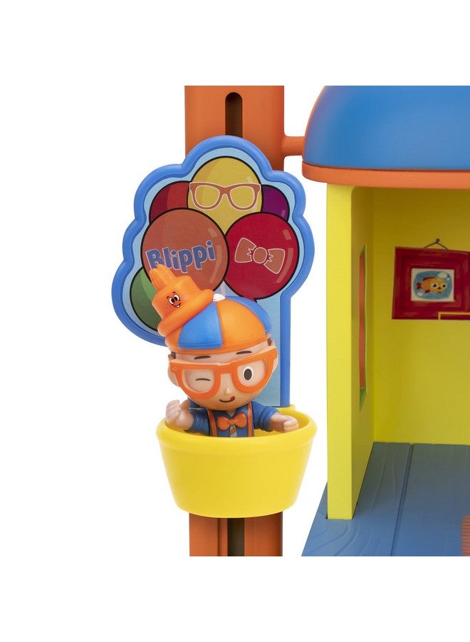 Blippi Blippi Ultimate Party Adventure, Deluxe Playset - Includes Exclusive Party Figure, Girl Figure, Playground Playset, 4 Accessories, Sounds, Working Balloon Basket Elevator - Amazon Exclusive - Image 4