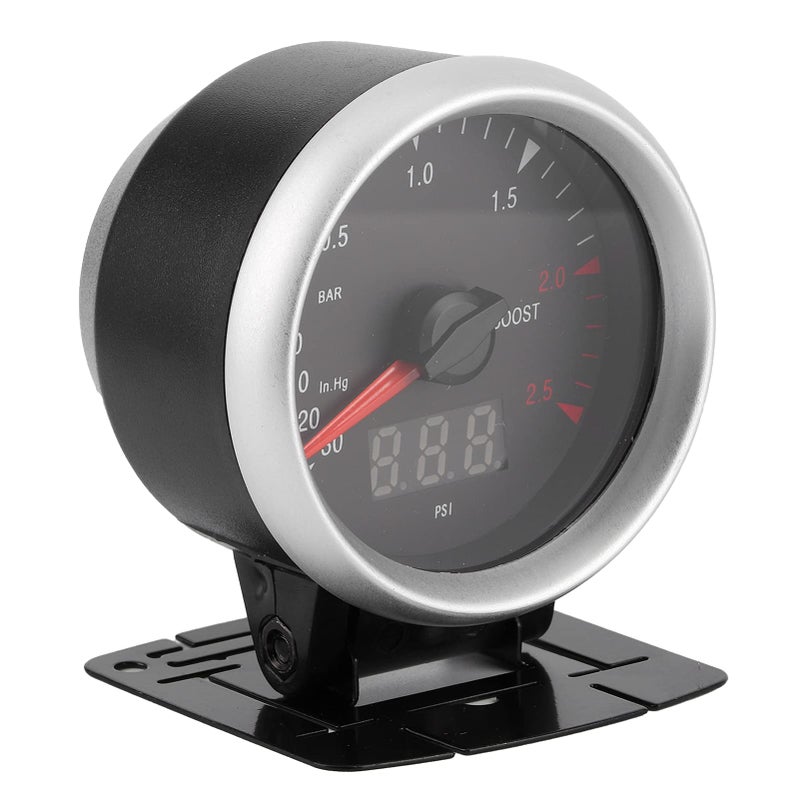 Universal 12V Car Turbo Boost Gauge Kit With Installation Accessories Plastic - Image 2