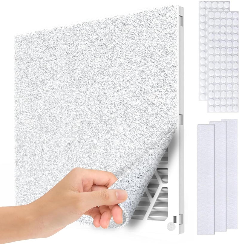مجموعة مرشحات تهوية - مقاس 20" × 100"، مقطوعة لتناسب مرشحات الهواء؛ مادة مرشح كهروستاتيكي من نوع MERV 8، لفلاتر الأفران المنزلية، الأرضيات، السقوف، الشبكات، فتحات التهوية، أجهزة التكييف، نظام التدفئة وتكييف الهواء (HVAC). - Image 1