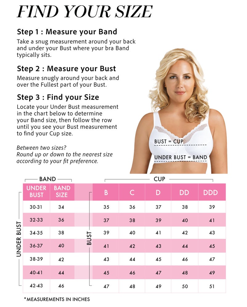 Exquisite Form Womens 5100535 Bra, White, 40D US - Image 5