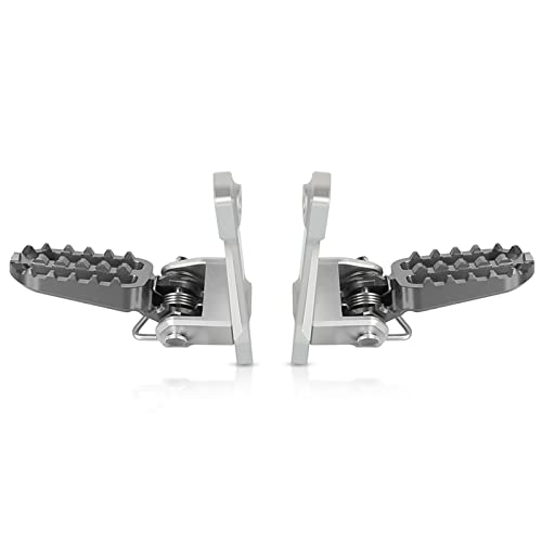 OXLLONE Motorcycle Passenger Footrest Relocation Kickstand Foot Pegs Rearset Fit For X-ADV XADV X ADV 750 2021 2022 2023 2024 (Grey) - Image 4