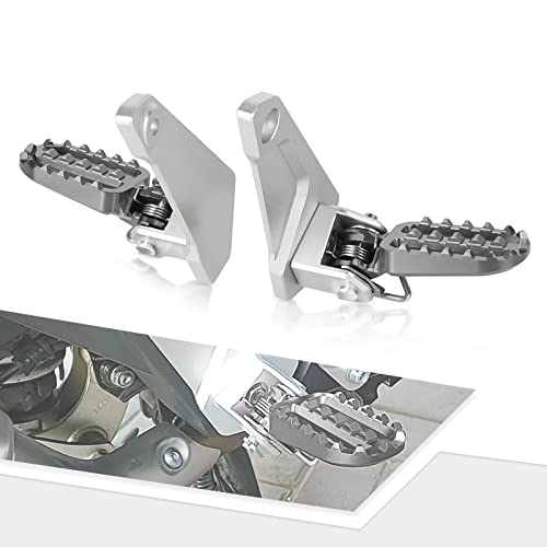 OXLLONE Motorcycle Passenger Footrest Relocation Kickstand Foot Pegs Rearset Fit For X-ADV XADV X ADV 750 2021 2022 2023 2024 (Grey) - Image 1