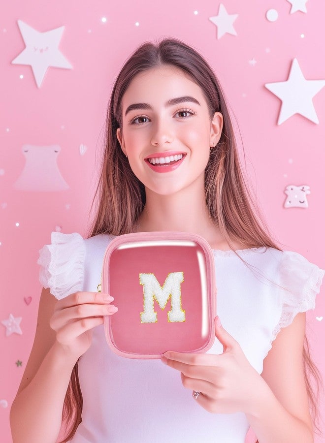 Pocmimut Unique Makeup Bag,Teen Girl Gifts Trendy Stuff for 6 7 8 9 10 11 12 Year Old Girls,Initial Makeup Pouch for Birthday Gift Graduation Gifts,E - Image 5