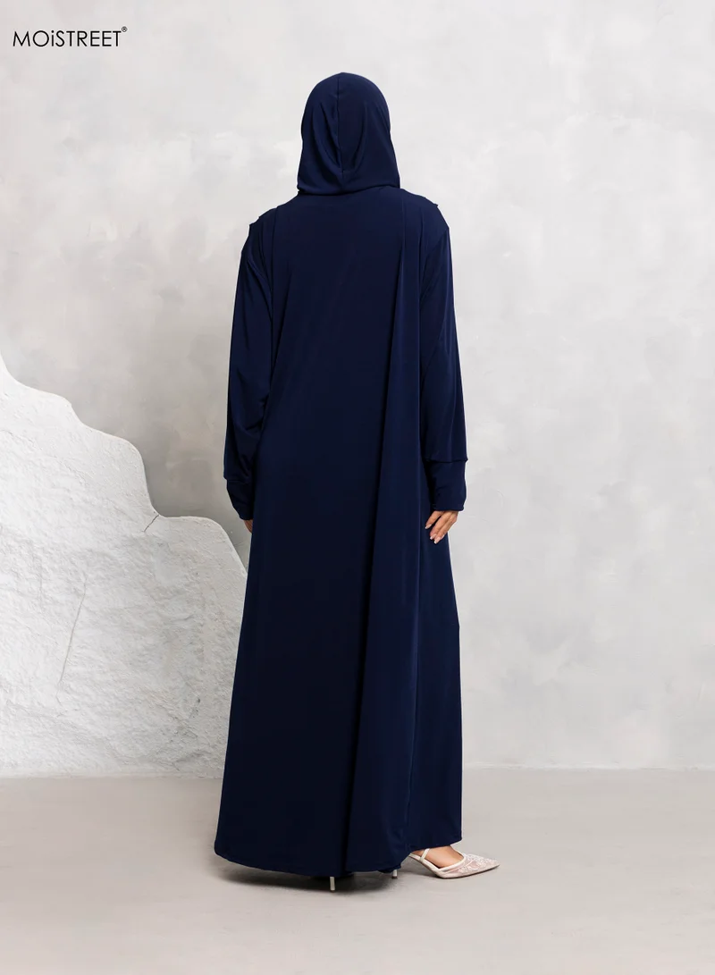 Moistreet Prayer Clothing Namazi Navy