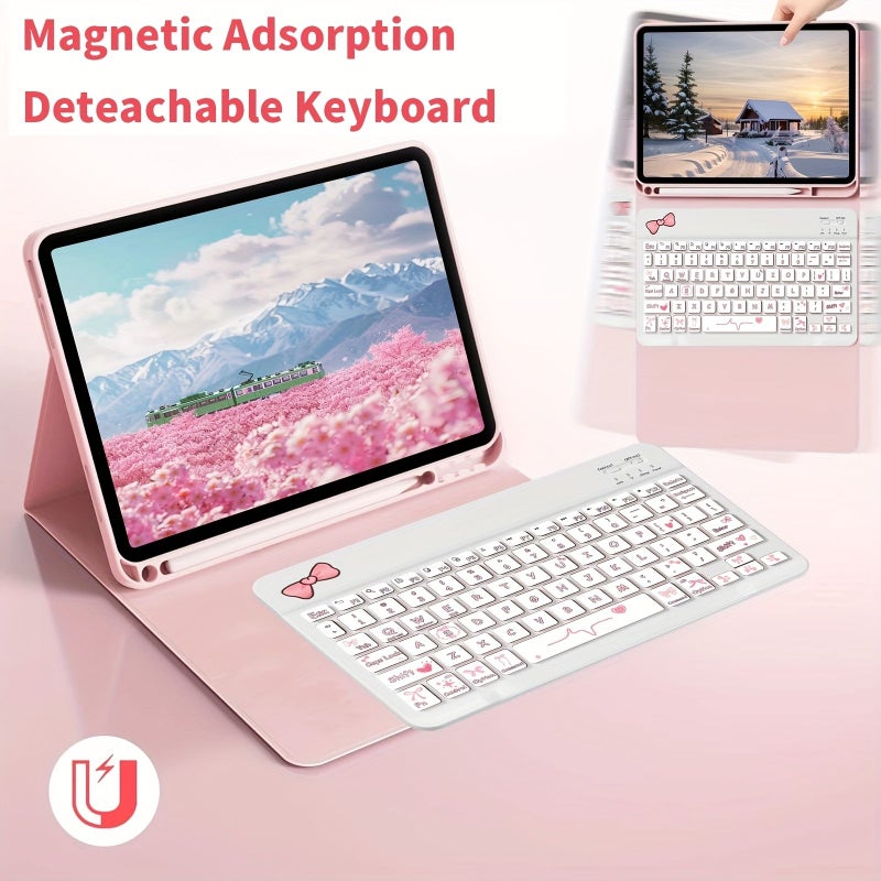 Pink Keyboard Case For iPad 5th 6th Generation 9 7 Inches - Image 3