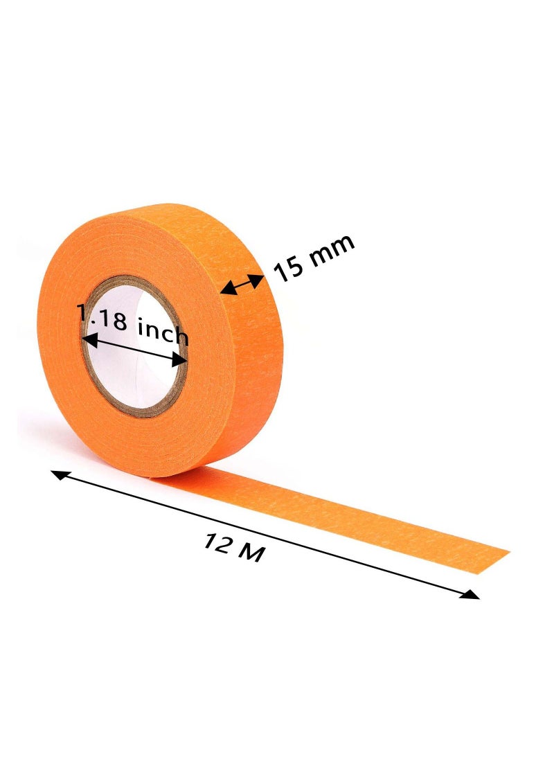 SYOSI - Colored Masking Tape Craft Rainbow Colors Painting Painters Labeling Paper for Arts Crafts Bullet Journals Party Decorations DIY 8 Roll 12m*1.5cm - Image 1