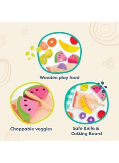B. Toys B.Toys Wooden Toy Fruits Chop ‘n’ Play – Fruits  - Image 4