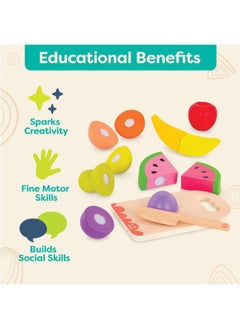 B. Toys B.Toys Wooden Toy Fruits Chop ‘n’ Play – Fruits  - Image 3