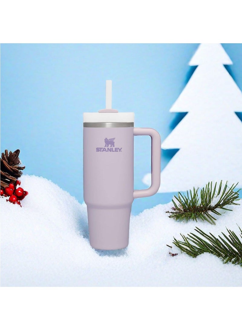 Stanley Stanley Quencher H2.0 FlowState Stainless Steel Vacuum Insulated Tumbler with Lid and Straw for Water, Iced Tea or Coffee, Smoothie More, Violet, 40 oz  - Image 3