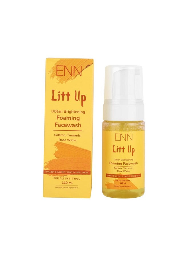 ENN Litt Up Ubtan Skin Brightening Forming Facewash And Litt Ubtan Skin Brightening Face Gel Kit Natural Men & Women Skin Care Combo Intense Hydration Soothing Calming Effect - Image 3
