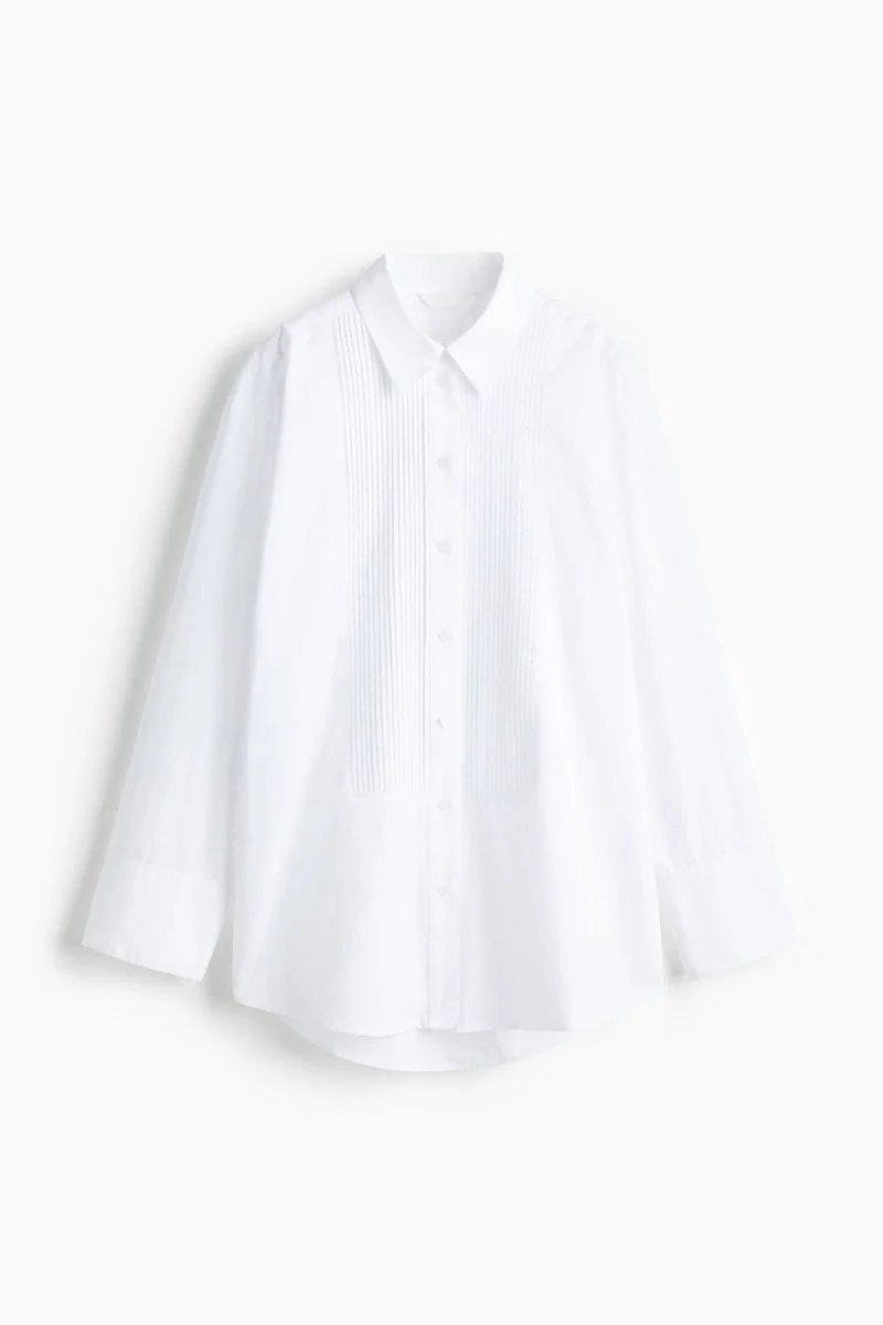 H&M Oversized tuxedo shirt