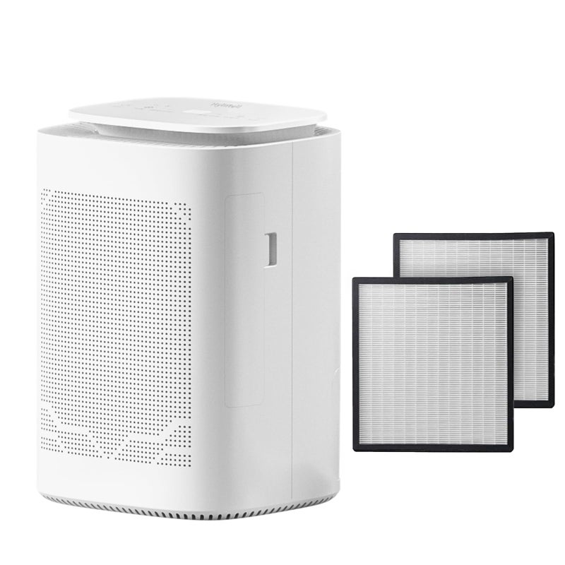 Hyintell Dehumidifier and Air Purifier Combo HEPA H13 Filter and Negative Air Ion Function,54oz(1600ML) Water Tank with Drain Hose,24hrs Auto-Off Timer,Idea for Bedroom,Bathroom(W) - Image 1