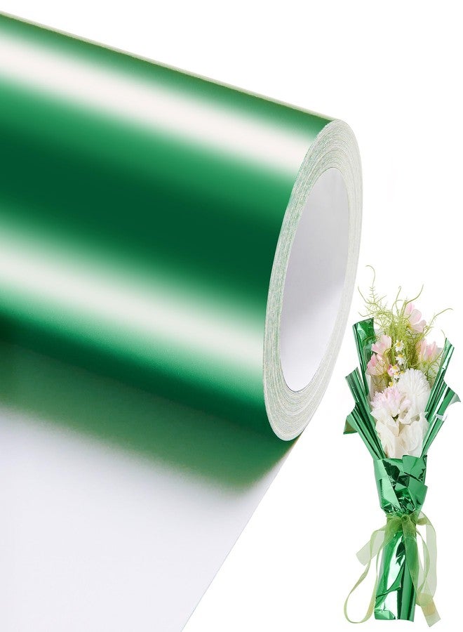 PENPRIS Green Metallic Wrapping Paper Roll- 17in X 49Ft Metal Wrapping Paper Roll for Gift Wrapping Solid Color Paper for Christmas,Birthday,Wedding,Baby Shower,St. Patrick's Day PAP12GN15 - Image 1