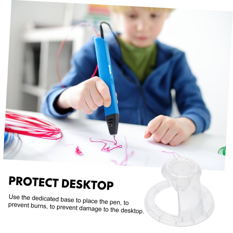 Transparent Printing Pen Base Wear Resistant Accessories Easy to Use 2 Pieces 1 Set - Image 3