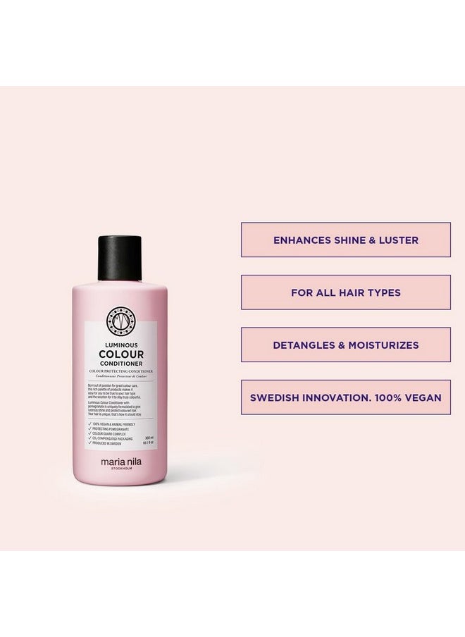 Maria Nila Maria Nila Luminous Colour, Conditioner 10.1 Fl Oz, Reduces Colour Loss from Washing, Pomegranate Counteracts Dehydration, 100% Vegan & Sulfate/Paraben free  - Image 2