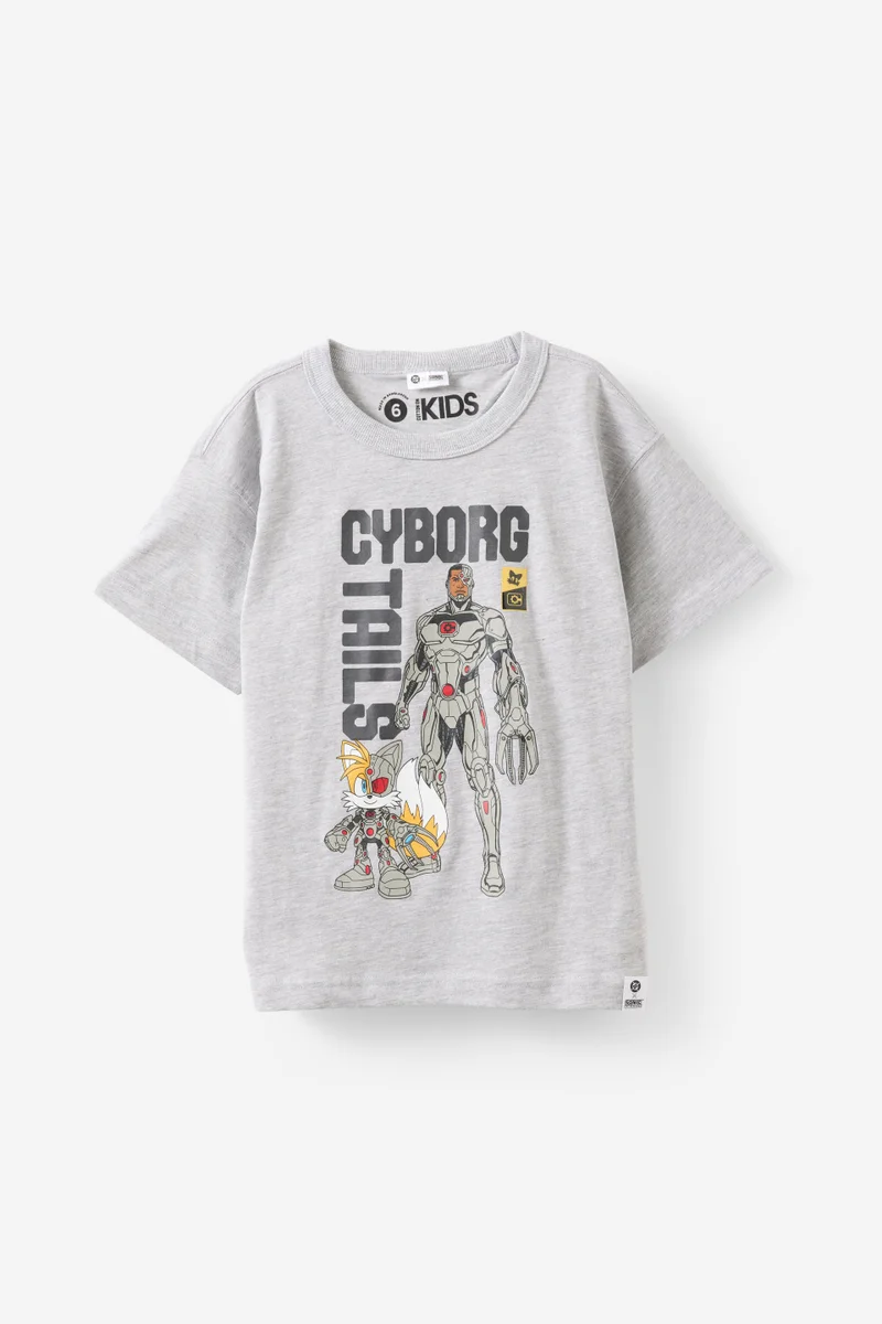 كوتون اون Sonic x DC Comics Drop Shoulder Short Sleeve Tee