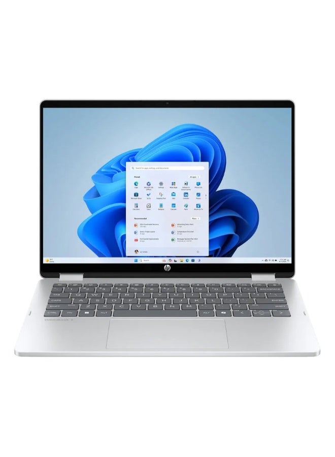 HP OmniBook 5 Flip 2-in-1 Laptop, Intel Core i5-1334U, 8GB RAM, 512GB SSD, 14-Inch 2K IPS, Intel Iris Xe Graphics Card, Windows 11 Home, Stylus Pen Included, English Silver Silver - Image 1