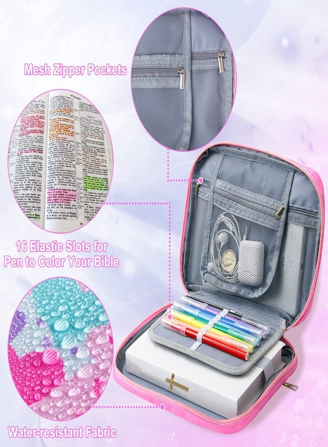 ICOSY Bible Cover Case for Women Girls Kids Bible Bag Case with Handle Kids Girls Bible Study Accessories Supplies - Image 5