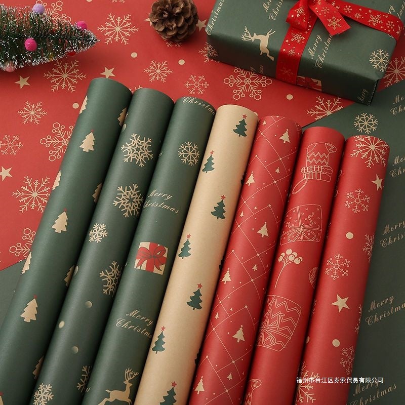 Christmas Wrapping Paper Large Gift Box Wrapping Paper Birthday Holiday Gift Wrapping Paper Thickened - Image 5