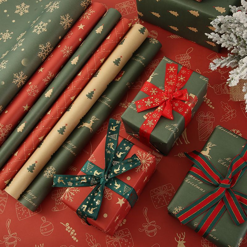 Christmas Wrapping Paper Large Gift Box Wrapping Paper Birthday Holiday Gift Wrapping Paper Thickened - Image 2