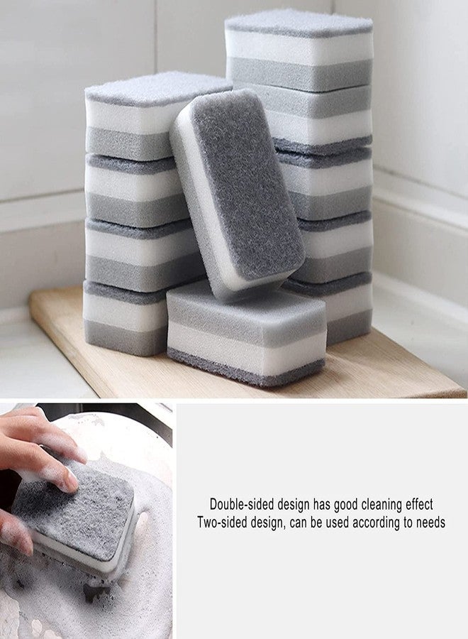 KRIZJUES Sponge Individually Wrapped, Kitchen Dishwashing Sponges Bulk, Non Scratch Dishes Scouring Pad, Odor-Free Cleaning Sponge Wipes Scrubber Suitable for Travel Camping Apartments(36 Pack) - Image 2