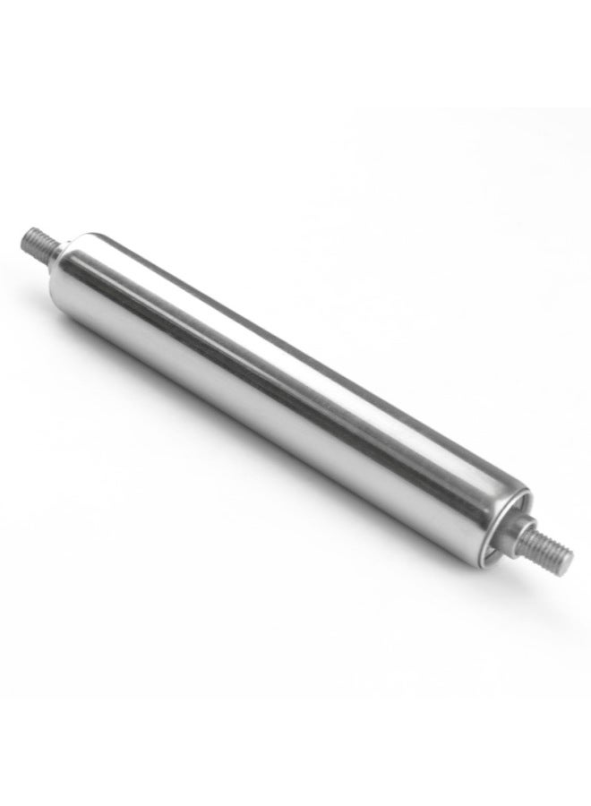 Supply Galvanized Unpowered Roller Unpowered Stainless Steel Carbon Steel Roller Workshop Assembly Line Idler Shaft-Specifications:Stainless Steel Diameter 38*tube 200*shaft 12*length 240  - Image 4